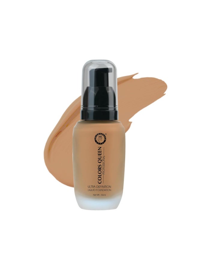 Colors Queen Ultra Definition Liquid Foundation | Lightweight & Long Lasting Full Coverage With Dewy Finish | Easy to Blend, Waterproof & Sweat Proof for Face Makeup (Parliness, 30ml) - Image 1